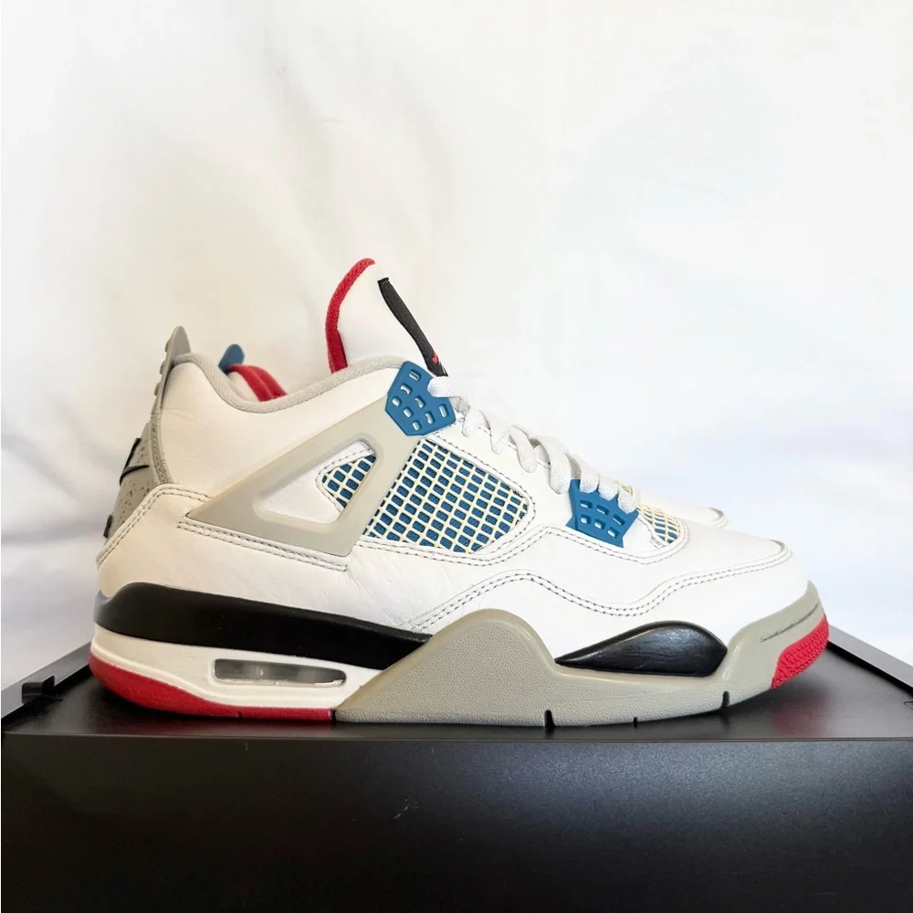 AUTHENTIC Jordan 4 Retro SE “What The” size 9 CI1184-146 2019 PRE-OWNED - Picture 1 of 9